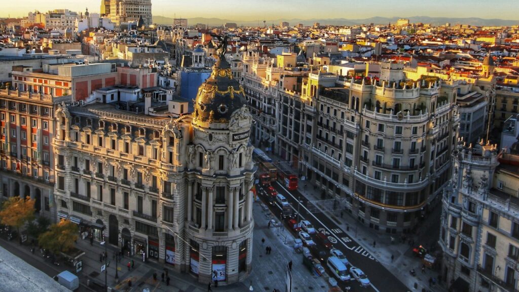 Panorámica de Madrid, España
