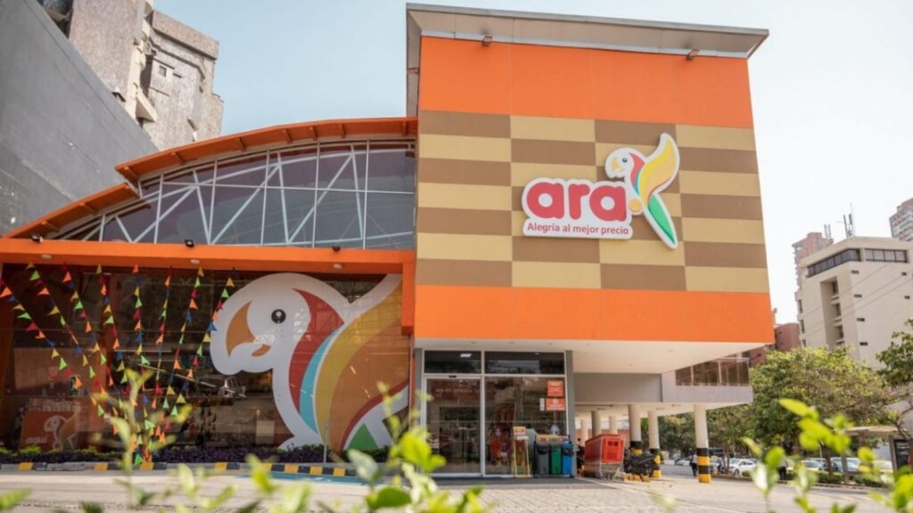 Fachada de Tiendas Ara