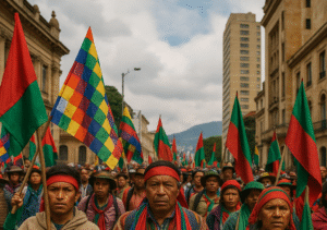 Manifestación en Bogotá