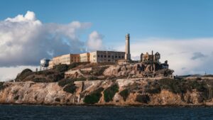 Panorámica de la Prisión de Alcatraz, en Estados Unidos.