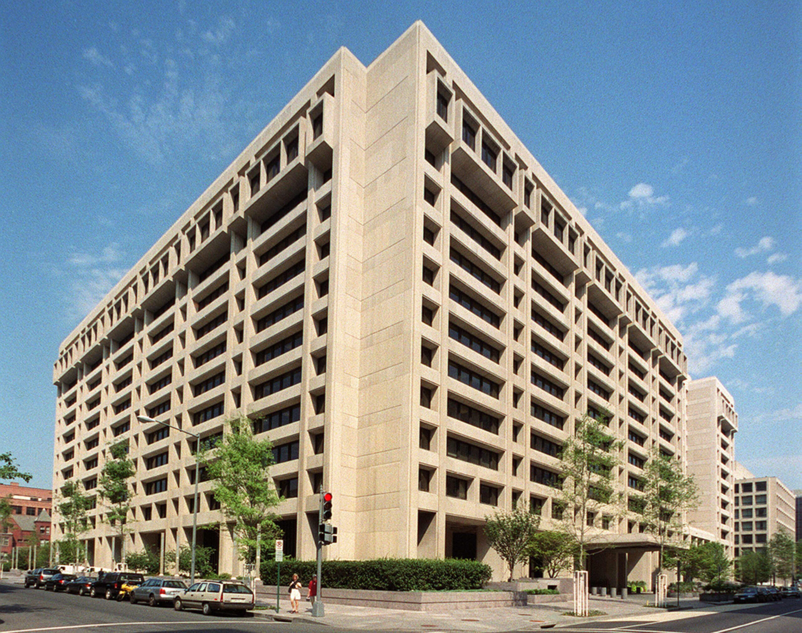 Sede del Fondo Monetario Internacional en Washington; fotografía de archivo