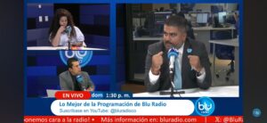 Luis Alfredo Gómez, de Innovatech, interviene ante un micrófono de Blu Radio en la captura suministrada.