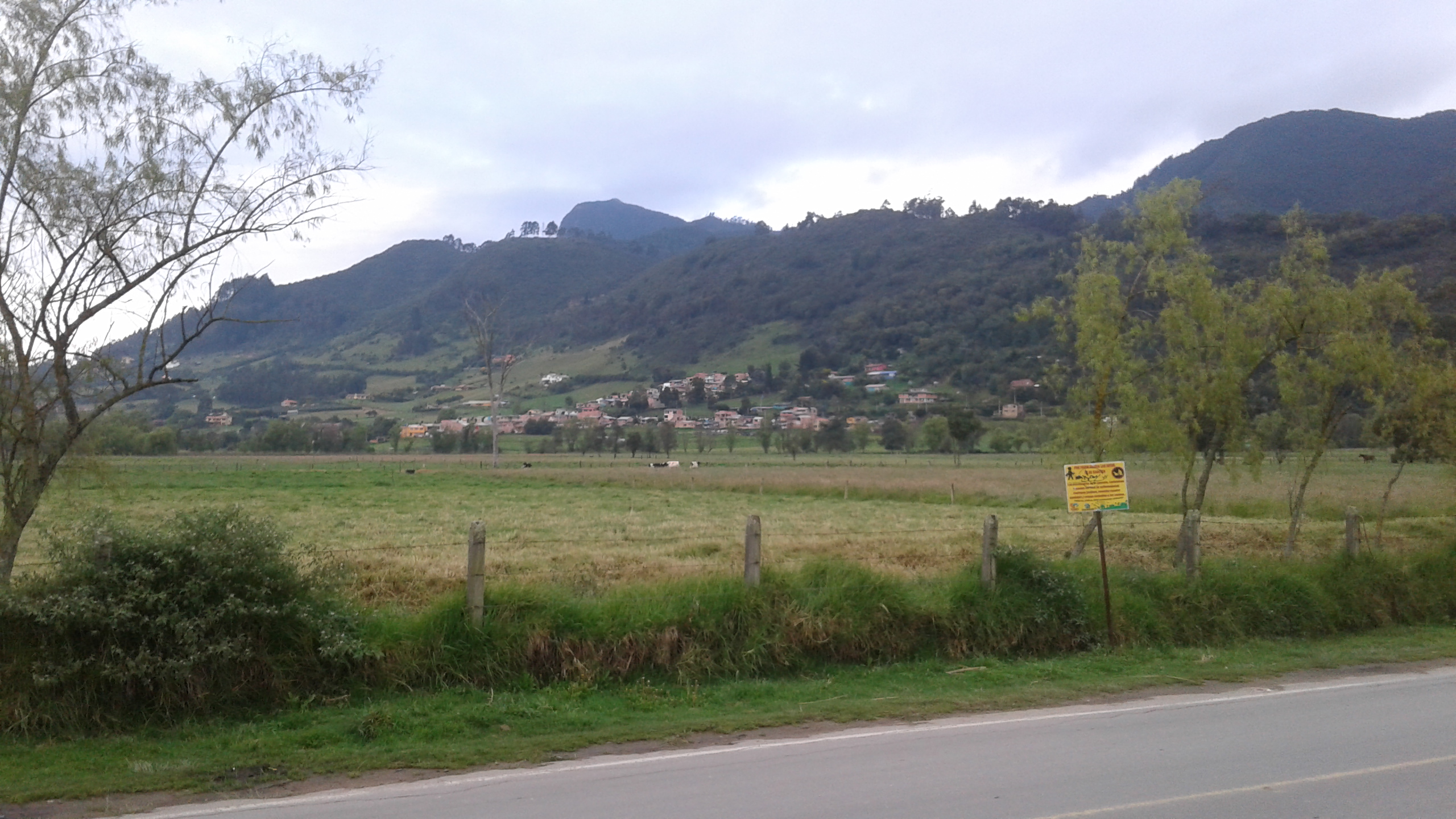 Paisaje rural de Tabio, Cundinamarca, en agosto de 2017; fotografía temática sin identificación de redes del programa