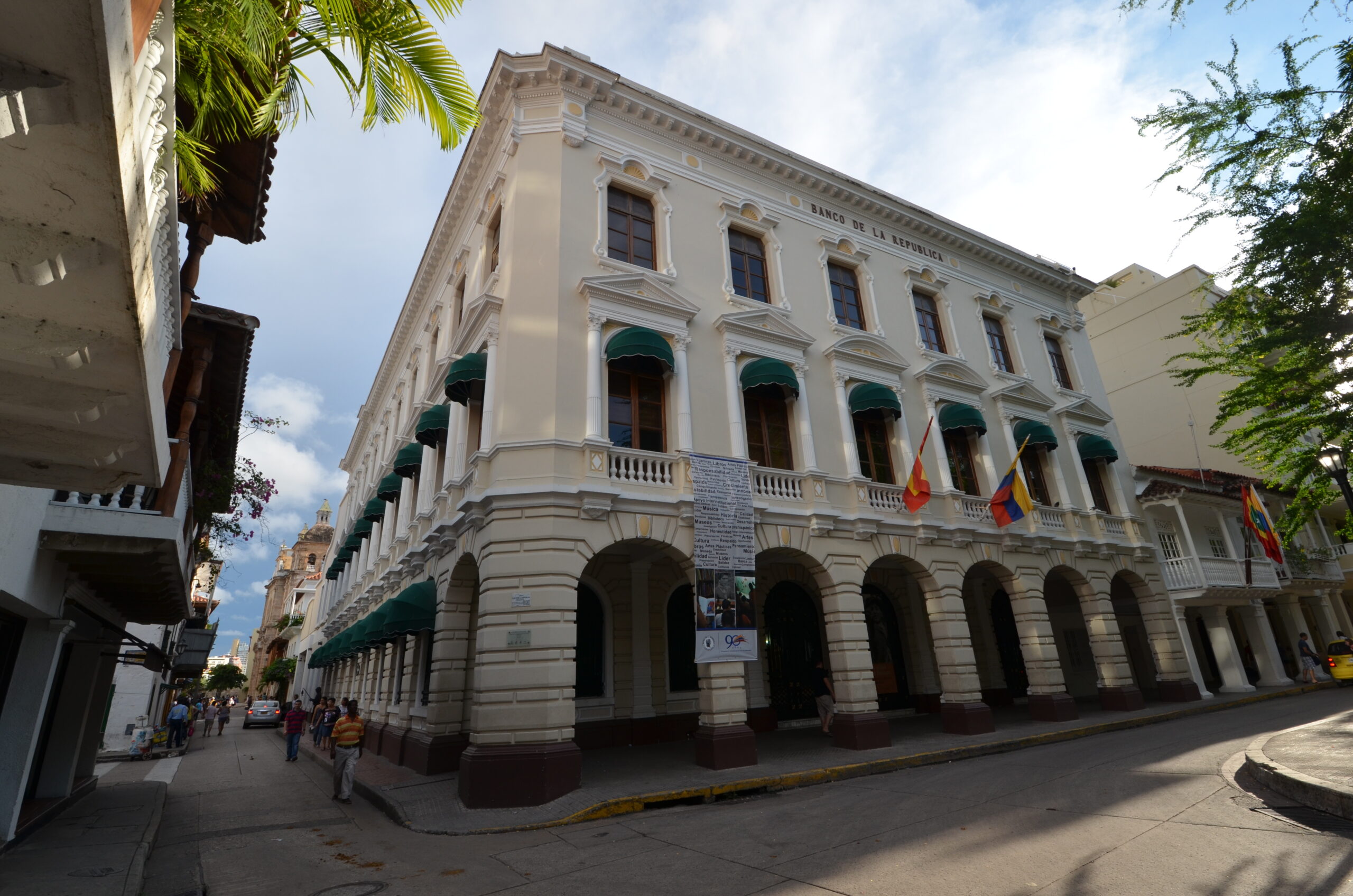 Edificio del Banco de la República en Cartagena, fotografía de archivo de septiembre de 2013