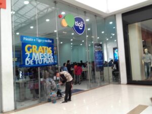 Sede de Tigo en Soacha en abril de 2017; fotografía de archivo