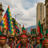 Manifestación en Bogotá