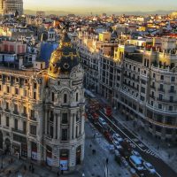 Panorámica de Madrid, España
