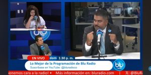 Luis Alfredo Gómez, de Innovatech, interviene ante un micrófono de Blu Radio en la captura suministrada.